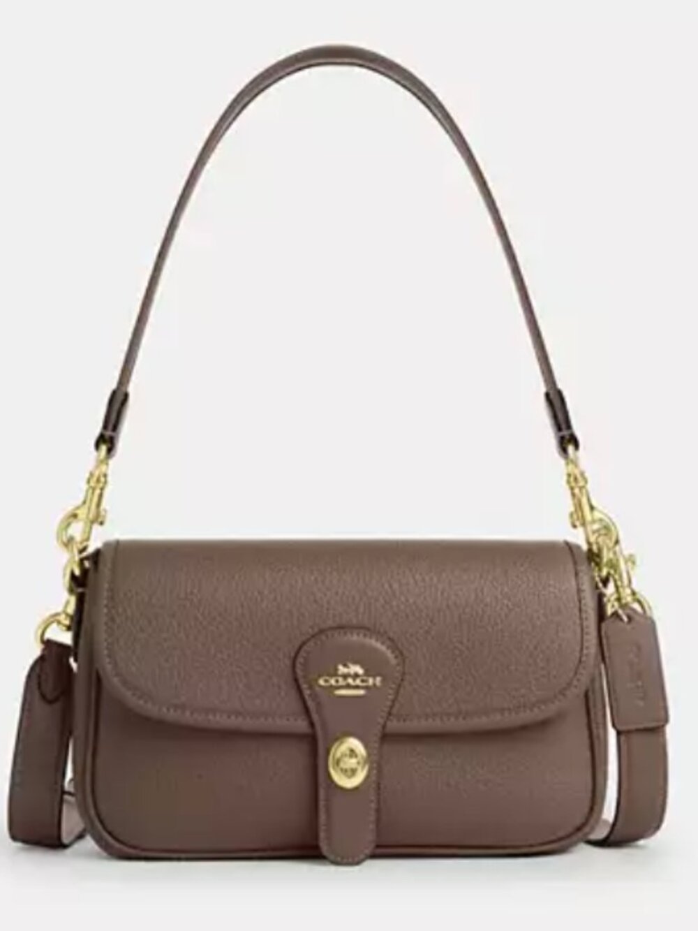 Coach Hadley Shoulder Bag | Style #CY683, Dark Stone